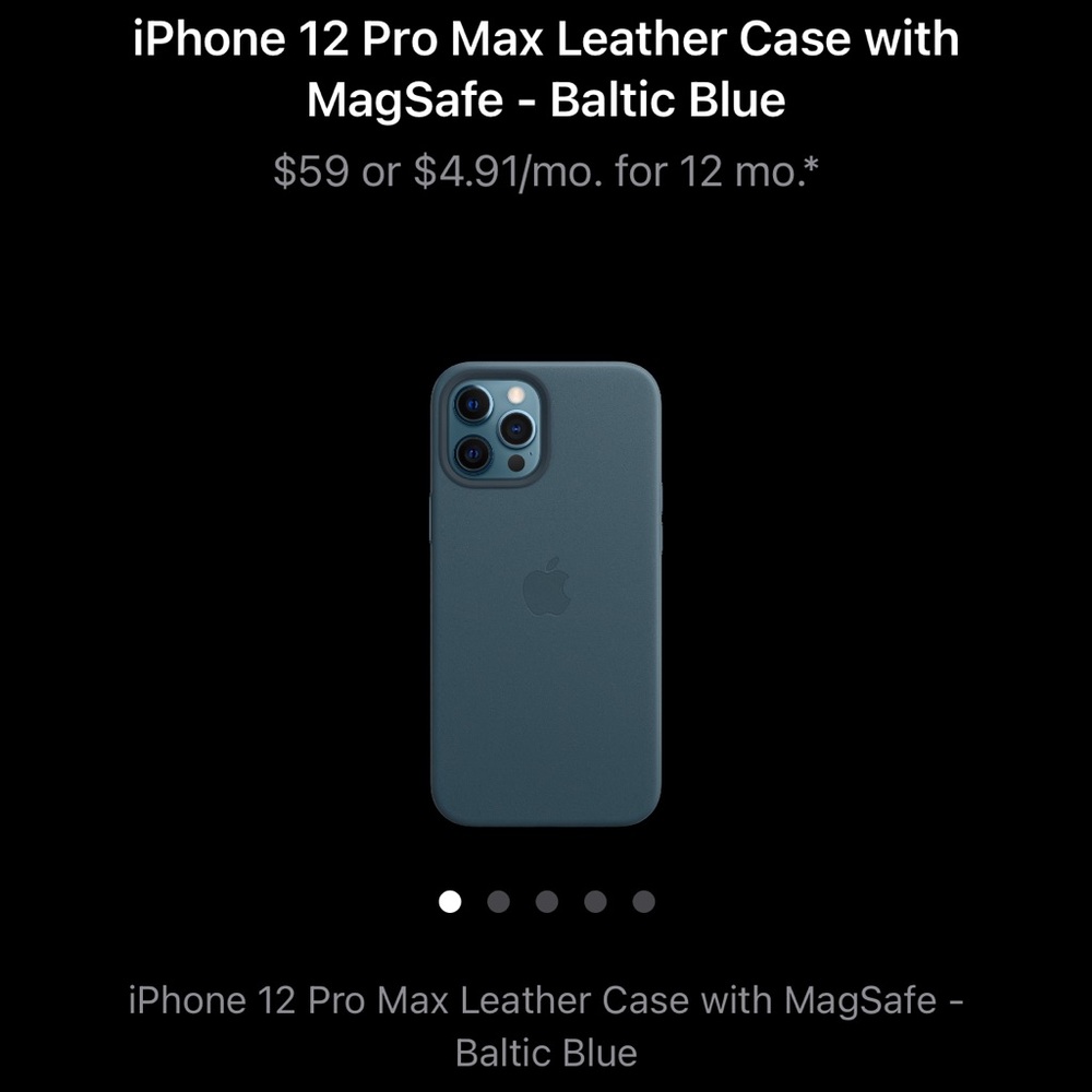Apple iPhone 12 Pro Max Leather Case MagSafe